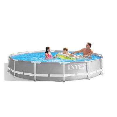 China Intex 26702 10FT X 30IN Outdoor Pool Above Ground Metal Tub For Swimming Pool 39.4*28.9*87.6 for sale