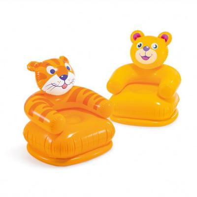 China Intex Foldable 68556 Children Inflatable Chair Assortment Plastic Happy Animals Air Sofa Soffa aer for sale