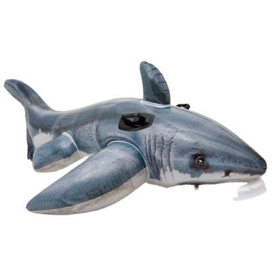 China Original Intex 57525 GREAT WHITE SHARK RIDE-ON Inflatable Pool Floats 173cmX107cm for sale