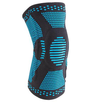 China Hot Selling Breathable Sports Elastic Knee Pad Compression Silicone Spring Safety Knee Pain Relief and Knee Pad for sale