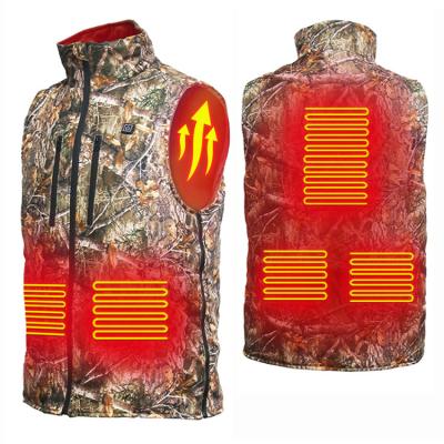 China Customization Breathable Winter Support Heating Shirt USB Outdoor Hunting Waterproof Windproof Electric Heated Jacket With 5 Zones for sale