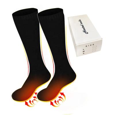 China 2022 Premium Fabric Flexible Heated Ski Socks Rechargeable Battery Breathable Thermal Winters Prevent Cold for sale