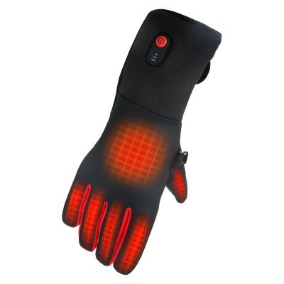 China Men Heat Heated Gloves Winter Work Sports Rechargeable Battery Thermo Gloves Comfortable Breathable Electric Heating Mittens for sale