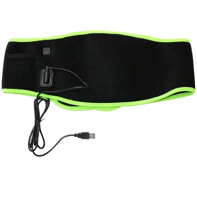 China FIR Washable Lower Back Pain Relief 5V Carbon Fiber Back Pain Relief Neoprene Support Belt Heated Heating Pad for sale