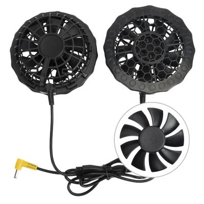 China Summer Outdoor Cooling Clothes Fan Air Conditioning Clothes USB DC 7.4V Low Noise Fans For Shirt Cooling Vest for sale