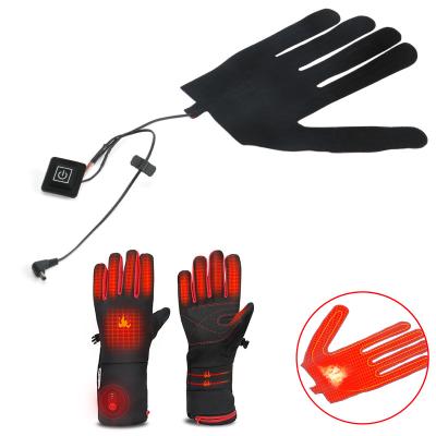 China Garment Shops Customized Electric Film Heater Pads For Warmer Hand Heater Element Heater Pad 5V USB Carbon Fiber Glove for sale