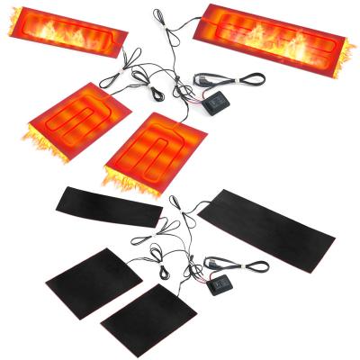 China Garment Shops OEM Winter Heater 5V Usb Heating Element Electric Fiber Shawl Scarf Heated Pad for sale