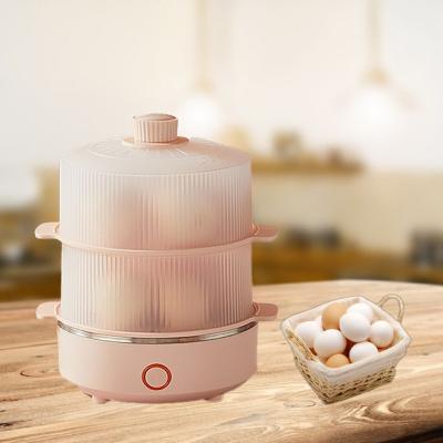 China Large Capacity Double Layer Home Appliance Safety Small Automatic Egg Cooker Household Electric Egg Boiler for sale