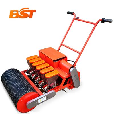 China Mini Saving Seed Planting Machine Portable Automatic Lawn Labor 6 Six Rows 48V.12AH Battery No-Till Grass Clover Seeder Electric Power for sale