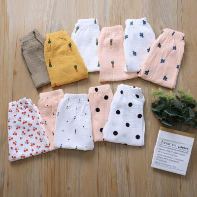 China New Viable Toddler Kid Infant Babies Boy Pants Cotton Vintage Crinkle Pants Legging Pants for sale