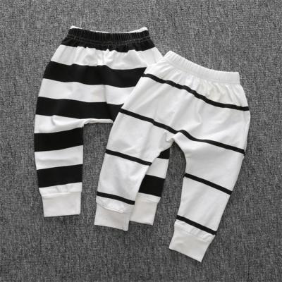 China New 2018 Breathable Baby Boy Girls Pants Fashion Stripe Pants Cotton Babies Harem Pants For Baby Pants Boys Girls Casual Clothes for sale