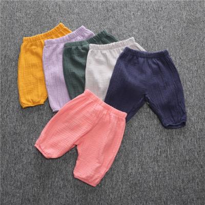 China Breathable Newborn Baby Boy Girl Harem Pants 6-24M Infant Bebes Capri Pants Cropped Toddler Kids Clothes Pants Bottoms for sale