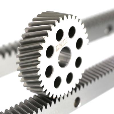 China Factory high precision spur gear rack and pinion for cnc machine steel material rack gear for sale