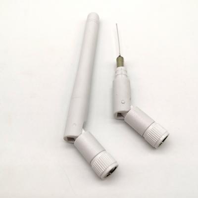 China Hot-selling Small 2DB 3DB 5DB WIFI 2.4g GSM 5.8G Rod Antenna White Rubber Bent Antenna 110mm for sale