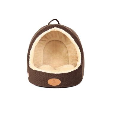 China Sustainable Modern Portable Cave Cat Bed Puppy Supplies Comfortable Dog Bed for sale