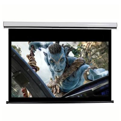 China Electric High Quality Luxury Full HD Screen 120 Inch Motorized Projector Screen For Office for sale