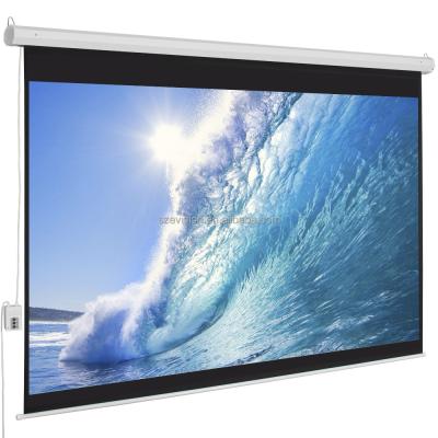 China Wholesale Cheap Electric 16:9 3D Home Theater Matt White Electric Digital Projector Screen for sale