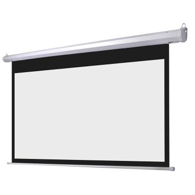 China Electric 16:9 Roll Down Projector 3d Screen In-Ceiling Projection Screen for sale