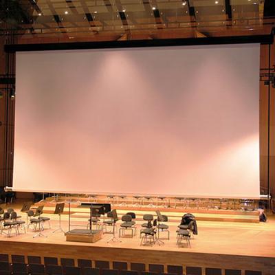 China 16:9 Electric Projection Screen Electric White Glass Beaded Large Size Cinema For Cinema for sale