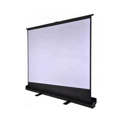 China 100% Fitness 180 4 3 Inch Portable Multimedia Pull Up Manual Projector Screen For Class Room for sale