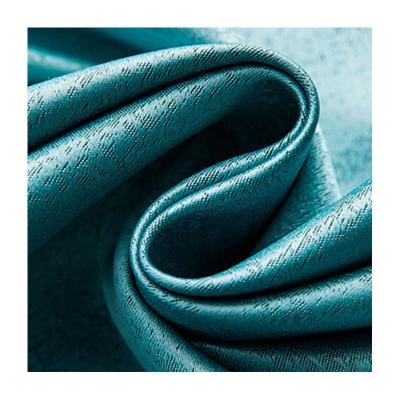 China Blackout Simply 100% Factory Supply High Blackout Two Thick Heavy Sides Curtain Clothes Physical Shading Blue Fabric for sale