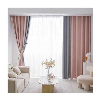 China New Design Blackout Best Price Blackout European Style Home Luxury 100% Polyester Curtain Fabrics Wholesale Plain High Quality for sale