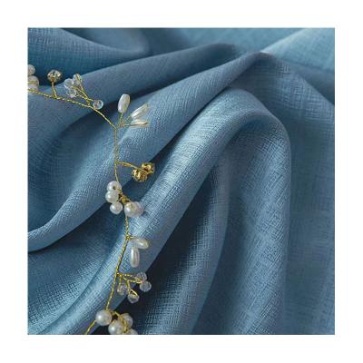 China Wholesale Blackout Elegance Western Royal Blue 100% Polyester Thermal Insulated 100% Blackout Curtain Fabrics For Home Bedroom for sale