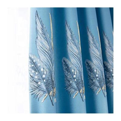 China New Fashion Blackout Jacquard Polyester Blackout Curtain Fabric High Quality Silk Gold Textiles Roll Soft Fabric For Curtains for sale