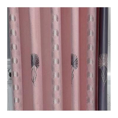 China Wholesale Washable Blackout High Precision Blackout Fabric Curtain Polyester Jacquard Dandelion Window Curtain Fabrics for sale