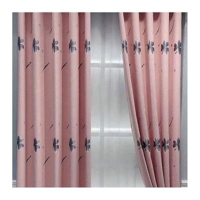 China Factory Supply 90% Blackout High Precision Jacquard Curtain Clover Fabric China Curtain Thick Heavy Textiles Fabric for sale