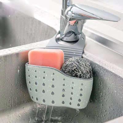 China Creative Detachable Multi-Kinetic Kitchen Drain Basket Double-Layer Water Viable Drain Bag Energy Drain Holder for sale