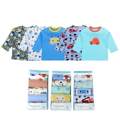 China New Arrival Breathable Baby Clothes Cute Printed Cotton Tops Long Sleeve T-Shirt For Baby for sale