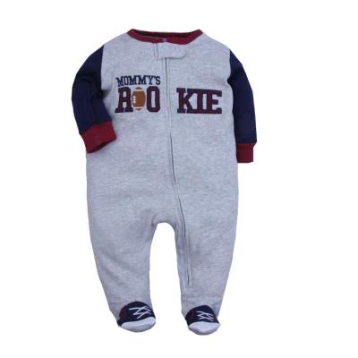 China 100% Cotton Good Selling Fashion Baby Romper Unisex Fancy Printed Comfortable Zipper Baby Clothes Newborn Romper for sale