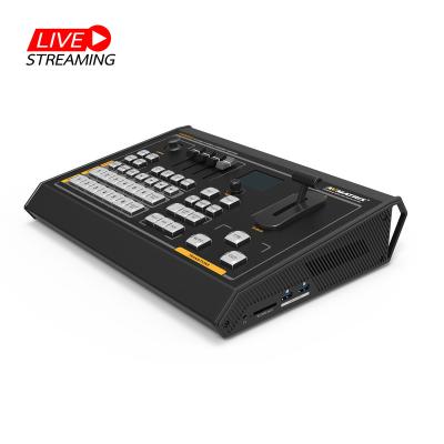 China AVMATRIX VS0605U 6 Channel Multi-format Live Streaming Video Switcher Portable Mixer with Recorder VS0605U for sale