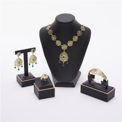 China 2021Hot Environmentally Friendly Selling Creative Stylish Bracelet Ring Jewelry Set Fashion Necklace Earrings The Retro for sale