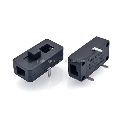 China PA66/PC QY611-101 3A 250VAC/6A 125VAC Plastic Solder Terminal Power 3 Pin Slide Switch for sale