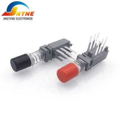 China One Way Copper/Iron Self Lock PBS-22H21 Latching PCB Push Button Switch DPDT 6 Pin DIP Switch for sale