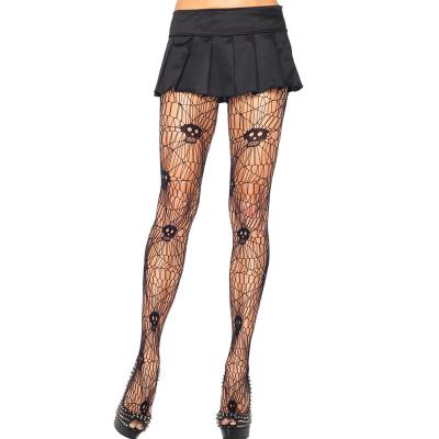 China Breathable High Stretch Lace Women Sex Ladies Pantyhose Seamless Floral Tights for sale