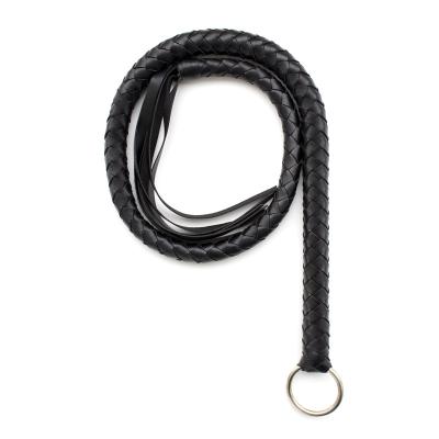 China Wholesale Husband and Wife Sex Products Suppliers Sex Toy Flirt Fake Leather Whip High Quality Toy Bdsm Bondage Restraint Spanking Bull Long Whip for sale