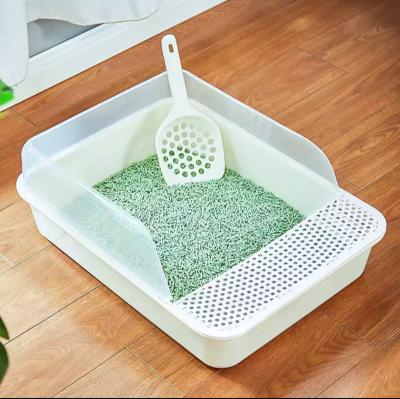 China Automatic Top-Entry Extra Large Cat Litter Box Automatic Top-Entry Cat Litter Box Partially Enclosed Splash-Proof Cat Supplies for sale