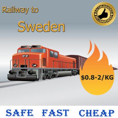 China The cheapest price of china to sweden railway DDP door to door in sweden YuanXun for sale