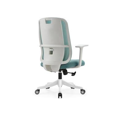 China Office White Plastic Chair 360 Degree Rotation Executive Chair Through Adjustment Factory Direct Wholesale Office Chair for sale