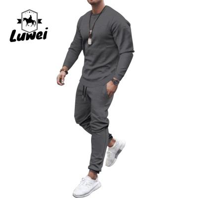 China QUICK DRY Wholesale Survetement Jogging Sportswear Suits Homme Polyester Jogging Cotton Plus Size Activewear Men Set for sale