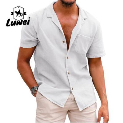 China Single Breasted Slim Full Anti-pilling Camiseta Button Collar Retro Plus Size Casual Long Sleeve Corduroy Formal Men's Dress Wear Shirt for sale