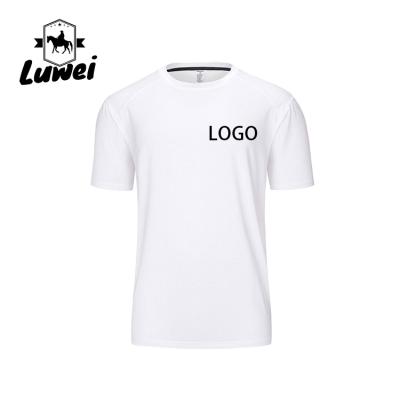 China Cheapest Anti-wrinkle Logo Design Apparel Fitness Breathable T-shirts Plain 100% Cotton Graphic Printing Plain T Shirt for sale