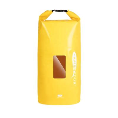 China AFISHTOUR Factory OEM/ODM 500D PVC 35l Waterproof Ocean Beach Dry Bag With Shoulder Strap for sale