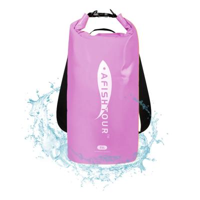 China New Design Custom Logo Waterproof Dry Bag AFISHTOUR Camping Free Sample 500D PVC Waterproof Dry Backpack for sale