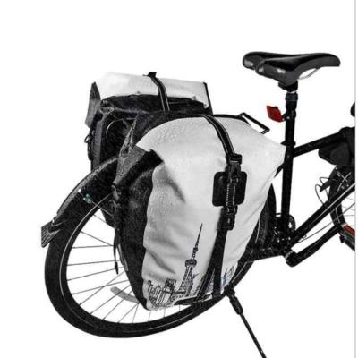 China AFISHTOUR Waterproof Bicycle Front Back Pannier Rear Bag Backpack Carrier Bag For Outdoor Traveling Bike Cycling 100% Waterproof ISO 25L for sale