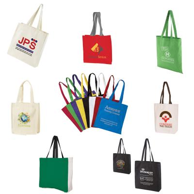 China Customized Good Quality Handled Logo Canvas Cotton Bag, Custom Cotton Tote Bag, Foldable Cotton Shopping Bag for sale