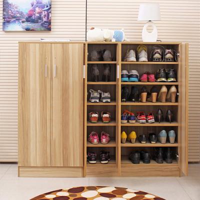 China Hotel Adjustable Modern Living Room Home Wooden (Others) Shoes Rack Box Cabinet Furniture European Style Wooden Shoe Storage Cabinet for sale